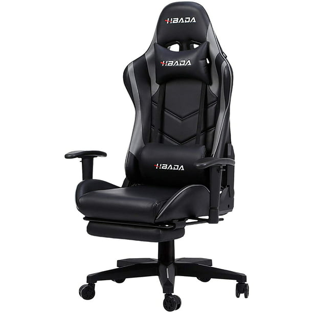 Headrest and Lumbar Support E-Sports Swivel Chair Hbada Gaming Chair Racing Style Ergonomic High Back Computer Chair with Height Adjustment 1-Year Warranty Gray 